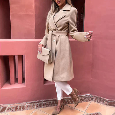 Bellova – Lång kappa med reverskrage